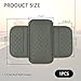 carleef Car Armrest Cover with Pocket Organizer,Leather Middle Console Cover Distributes Elbow Stress,Upgraded Center Console Armrest Cover Increase Car Storage for Most Cars (Gray), 12.2x17x0.7 inch