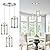 Osimir 3-Light Pendant Lighting, Brushed Nickel Dining Room Chandelier Light Fixture Over Table with Clear Glass, Modern Cluster Hanging Lights for Kitchen Island Sink, OS-3014-3BN