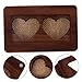 LALADEFIEE Heart-shaped Jewelry Box with Concave Design for Rings and Necklaces Space-saving Jewelry Display Case Fashionable Couple Ring Box for Valentine S Day