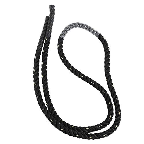 Battle Rope, 1,5 Inch 40 Voet Zwaar Trainingstouw voor Volledige Lichaamstraining, kracht- en Cardio-oefeningen voor Thuisgymnastiek - Afbeelding 3