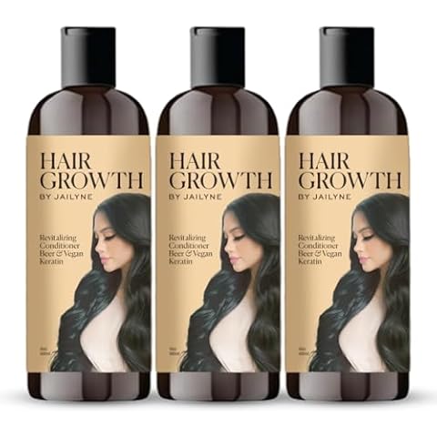 Hair Growth Conditioner by Jailyne – Deeply Nourishing & Strengthening Formula with Biotin & Keratin – Promotes Thicker, Longer Hair for Men & Women – Made in USA (Pack of 3) Cover