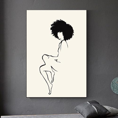 Peinture naturelle afro féministe KEBIA une œuvre célébrant la beauté de la femme noire
