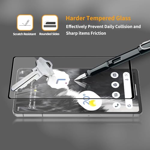 Image of Mr.Shield Top-Notch HD+ Tempered Glass Screen Protector Guard for Google Pixel 7A, 9H Hardness, Military Grade Protection, Easy Installation kit