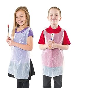 Baker Ross Disposable Aprons (Pack of 50), 32.5 x 20 x 1.5 cm; 240 Grams