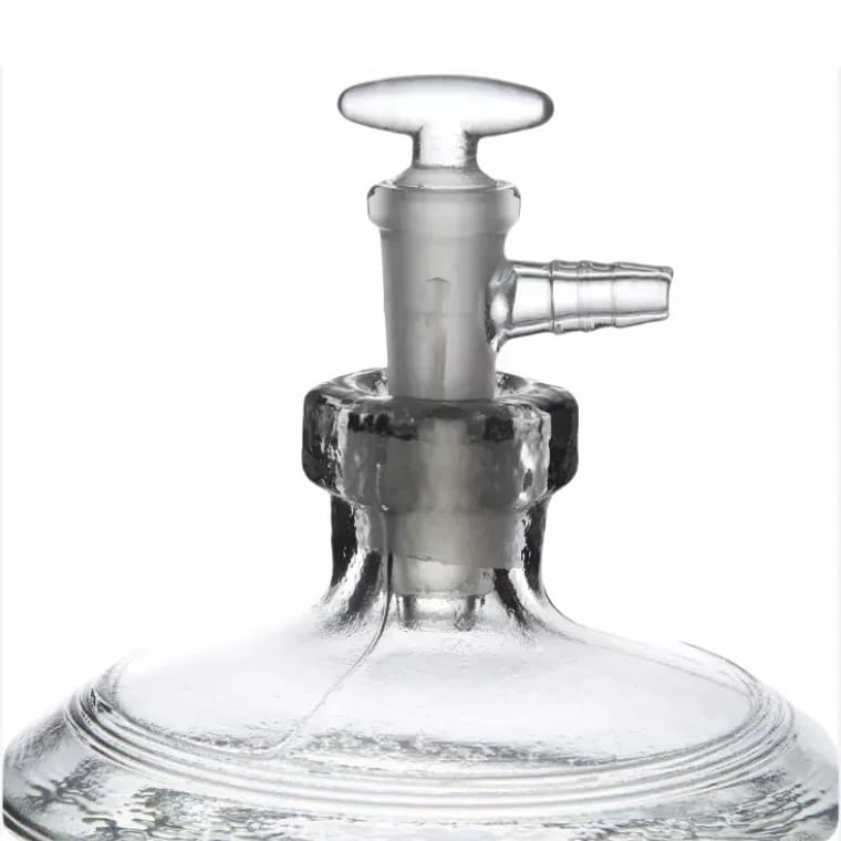 Szklany eksykator próżniowy z mielonym kranem porcelanowym Przezroczysta laboratoryjna szybka suszarka do szkła Szkło laboratoryjne o średnicy 300 mm