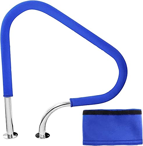 Barandal para piscina acero inoxidable 304 con cubierta azul miniatura 1