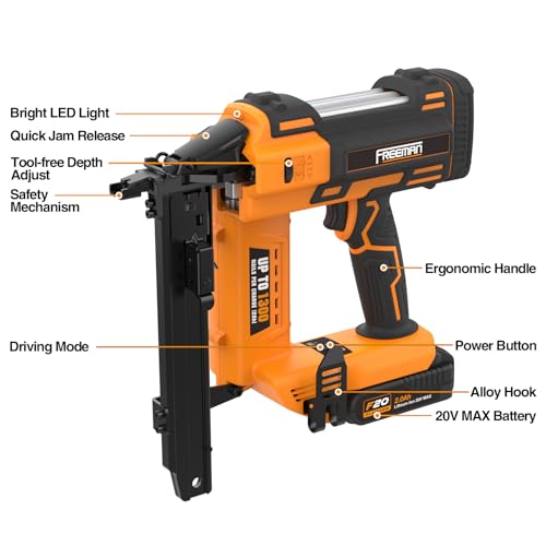 Freeman 20V 16-Gauge Cordless Fencing Stapler