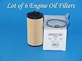 (Lot of 6) ENGINE OIL FILTERS M5476 Fits: Cadillac CTS 2003-2004 V6 3.2L