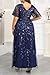 Mother Bride Groom Dress Plus Size Navy Blue Formal Wedding Guest Prom Evening Sequin Gala Bridesmaid Long Elegant Gowns