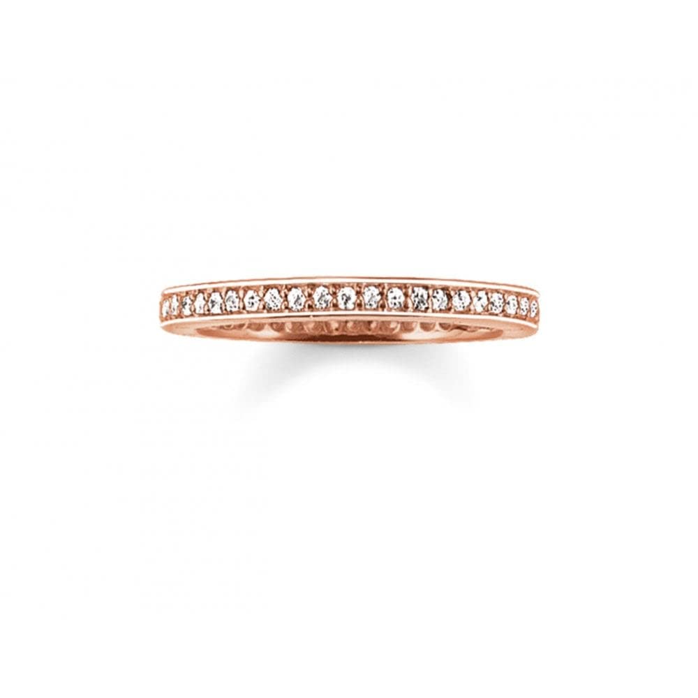 Thomas Sabo Women Ring Eternity Zirconia 925 Sterling Silver TR1983-416-14-54