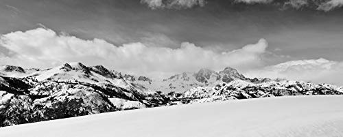 Banner and Ritter Peaks in Winter, Ansel Adams Wilderness Poster 18x24
