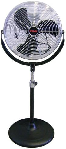 Otmt LDC18 18" 1/5HP 3-Speed 110V Industrial Strength Pedestal Fan