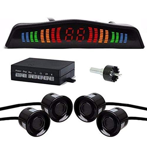 Sensor De Estacionamento Preto Fosco 4 Pontos 22 mm Rayx