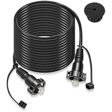 كابل شبكة بحرية بطول 30 قدمًا بديل لجهاز Garmin 010-10550-00، سلك إيثرنت RJ45 متين من ذكر إلى ذكر، لجهاز Garmin ECHOMAP Plus/UHD/Ultra، لجهاز GCV 10/GCV 20/c، لجهاز GPSMAP/Panoptix