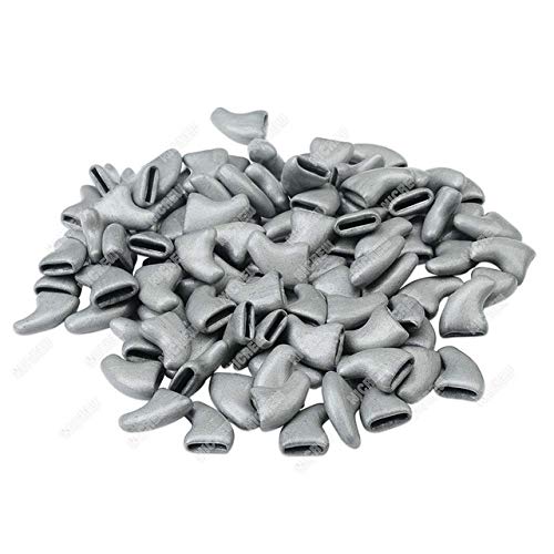Best4Pet soft cat nail caps - Nicrew 20 pcs Soft Silicone Soft Cat Nail Caps Colorful Cat Paw Claw Pet Nail Protector Cat Nail Cover Cat Grooming Supplies (Gray XS 0.5 to 2.5kg cats)