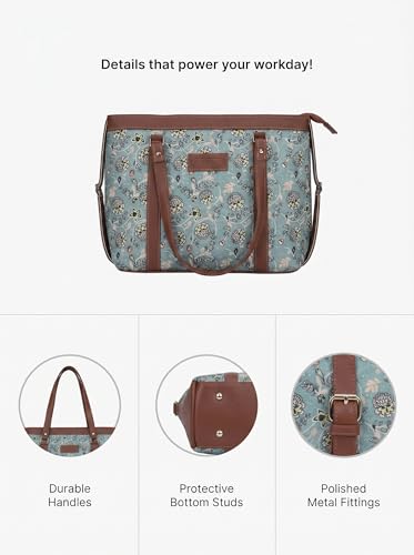 Image of Stylish Tote Bags for Office Use | Laptop Bag 15.6 inch | Purse for Women | Vegan Leather Handbag | Daily & Travel Use |