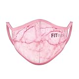  FITmask Mascarilla Reutilizable Lavable Certificada Tejido Hidrófugo Made in Spain Pink Marble - Adulto Orejera - M