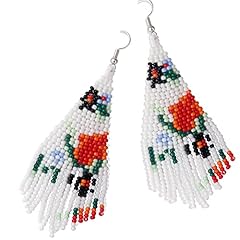 White Flower Earrings