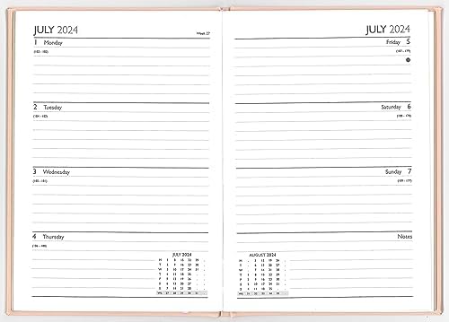 2024 A5 Week to View Diary Floral & So Busy Full Year WTV Planner Organiser Hardback Journal (So Busy)