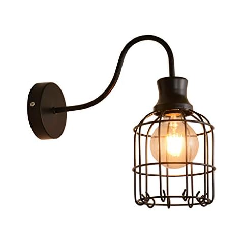 DOCJX Retro Metal Water Pipe Light Sconce Industrial Vintage Water Pipe Lamp Steampunk Loft Cafe Restaurant Barber Gallery Bar Stairs E27 Lamp Holder Sconce Lobby Rustic Interior Swiveling,I Cover