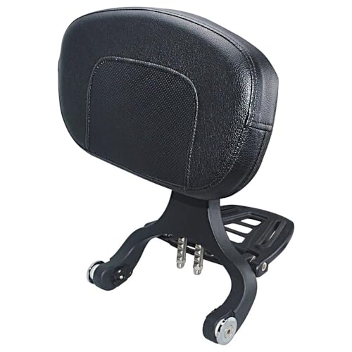 Dossier moto passager réglable pour de longues balades confortables en Fat Bob