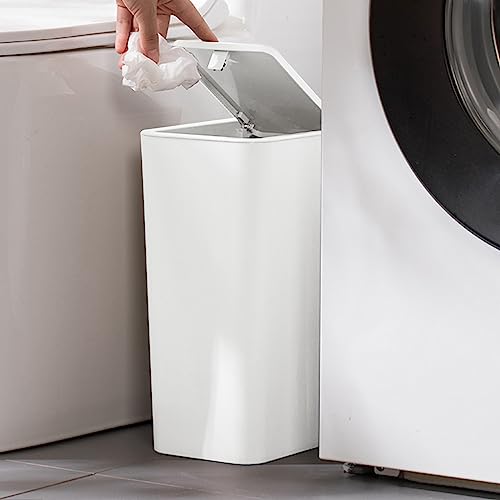 Caneca de basura pequeña con tapa para baño