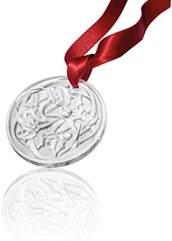 Lalique Crystal 2017 CHRISTMAS ORNAMENT ENTRELACS, Clear