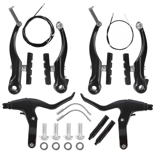 Set di Freni per Bicicletta, Set di Freni a V Freni a V Anteriori e Posteriori Set Completo Freni Bici, Freni a V per Bicicletta Freno V Brake Anteriore e Posteriore per la Maggior Parte delle