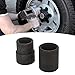 ChuyTrading 2PCS Emergency Wheel Lug Nut Removal Set, 19-26mm Lug Nut Extractor with 1/2in Square Drive for Hand and Air Tools, Universal Locking Wheel Nut Remover for Cars and Trucks