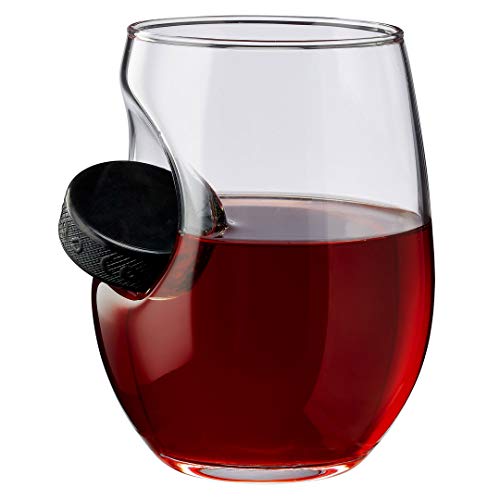 BenShot Hockey Puck Wine Glass
