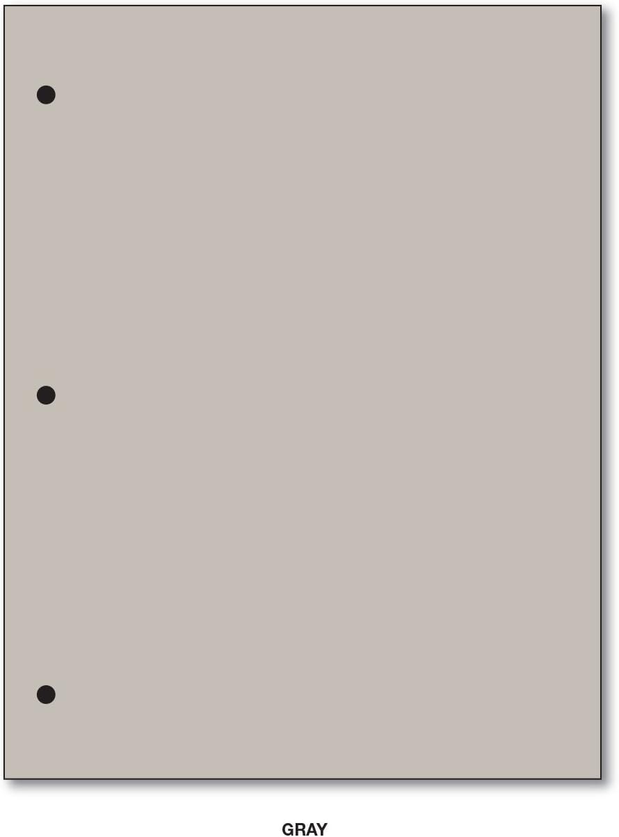 3 Hole Color Paper 8 1/2 X 11-100 Papers Per Pack (Ivory)