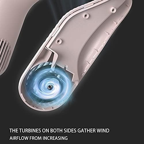 Mini Bladeless Neck Fan Hanging Neck Fan Portable Leafless Fan Silent USB Rechargeable Neck-Hanging Fans Air Cooler