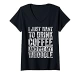 Photo Gallery donna camicia da caffè i just want to drink coffee and pet my whoodle maglietta con collo a v Photo Gallery donna camicia da caffè i just want to drink coffee and pet my whoodle maglietta con collo a v
