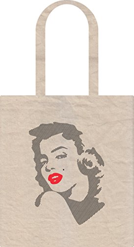 GAMBA TARONJA MARILYN - bolsa de tela - MARILYN MONROE - con faldas y a lo loco
