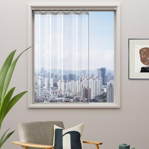 YKFN ビニールカーテン 透明 小窓 カーテン 間仕切りカーテン 断熱保温 110cm丈 幅120cm 1枚 断熱カーテンライナー採光 仕切り 厚手 防寒カーテン 断熱カーテン 冷気を防ぐ ライナー採光 節電 暖房 冷房 小窓 窓 冷暖房効率UP 防水防