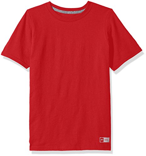 Russell Athletic Boys' Big Performance Cotton Short Sleeve T-Shirt, True Red, X-Large #TOP11