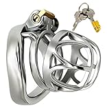 Men's Stainless Steel Male Pennis Lock Cook Penis Ring Cage Adjustable Male Adjustable Chastity...