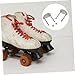 GRIRIW 4Pcs Roller Skate Base Plates Durable Shock Absorbing Hardware for Easy Assembly and Portability Essential Accessories for Men and Women Skating Enthusiasts