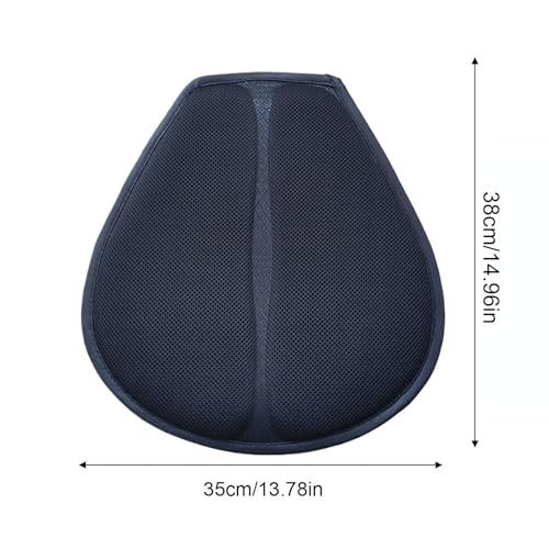 Cojín de asiento 3D para motocicleta transpirable con base anti-slip para viajes y oficina 6