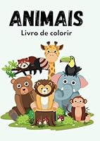Cores da Selva: Livro de Colorir de Animais (Portuguese Edition) B0F5Q6V8ZJ Book Cover