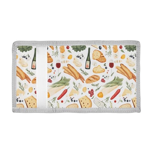 ALAZA Kids Wallets for Boys Girls Toddler Trifold Wallet Children Small Bread Vegetables with Zipper Coin Pocket2
