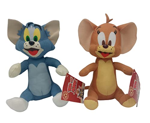Play by Play Tom and Jerry – Pack 2 Plush Toys Cat Tom and Mouse Jerry 20 cm