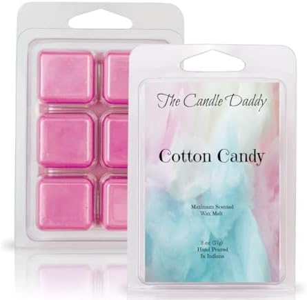 The Candle Daddy Cotton Candy Scented Wax Melts, 2 oz, 6 Cubes, Made in USA image 3