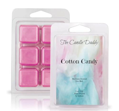 The Candle Daddy Cotton Candy Scented Wax Melts 2 oz 6 Cubes Made in USA