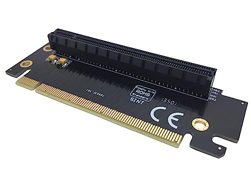 Sintech PCIe 16x Riser Card,PCI-e Express 3.0 X16 Male to Female Extension Card for GPU Graphics Card(90Degree 2.4CM Height)