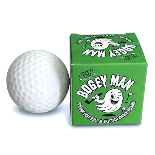 FUN delivery Bogey Man Moving Prank Golf Ball Realistic Delayed & Confusing Self-Rolling Trick Ball Original Gag Gifts & Harmless Golf Pranks for Friends & Golfers