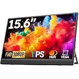Omiodo Portable Monitor For Laptop 15.6' FHD 1080P Portable Second Computer Display,Support VESA, USB-C HDMI, IPS Laptop Second Screen w/Kickstand,Compatible with PC, Mac, Phone