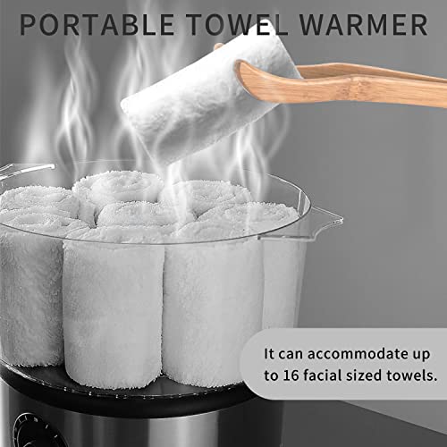 Aoboo Spa Hot Towel Warmers Hot Steam Towel Warmers Two-Layer Steamer Timed Electric Towel Steamer Use For Home Facial Spa, Hair Beauty, Salon And Traveling #TOP5