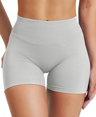 Image of VOYJOY Women Workout Impact Shorts 2.5 inch / 3.6 inch / 4.5 inch / 6 inch Scrunch Butt Booty | Tummy Control, High Waisted, Bike Short, Gentle Compression, for Women