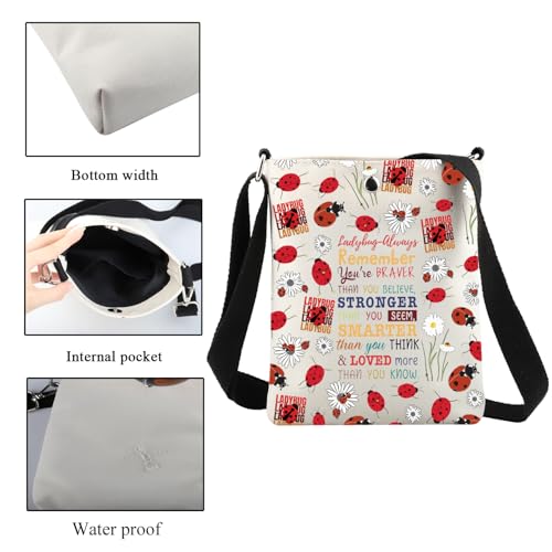 CMNIM Ladybug Crossbody Bag - Good Luck Ladybug Gifts for Insect Lovers - Entomologist Gifts - Cute Small Crossbody Purse3